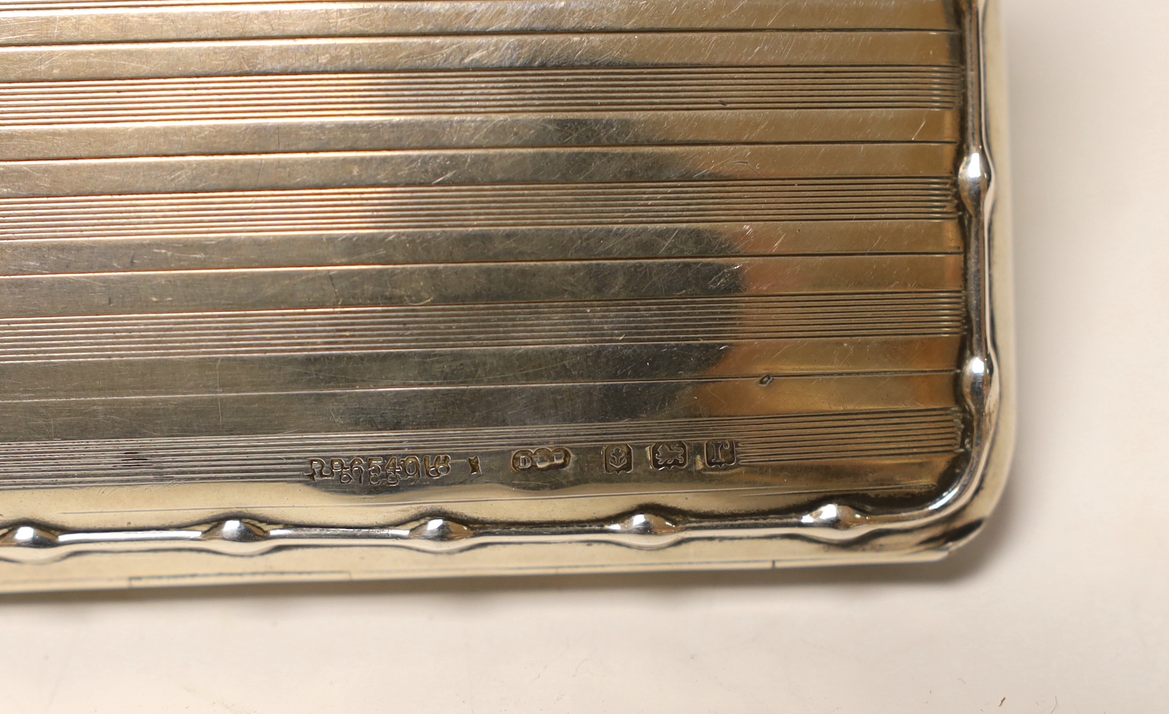 A George V silver card purse, Deakin & Francis, Birmingham, 1916, 10.5cm.